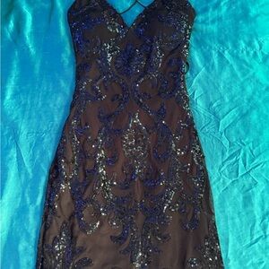 Windsor Midnight Blue Sequin Dress